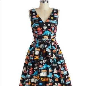 ModCloth Roadside America dress. Worn once. Small